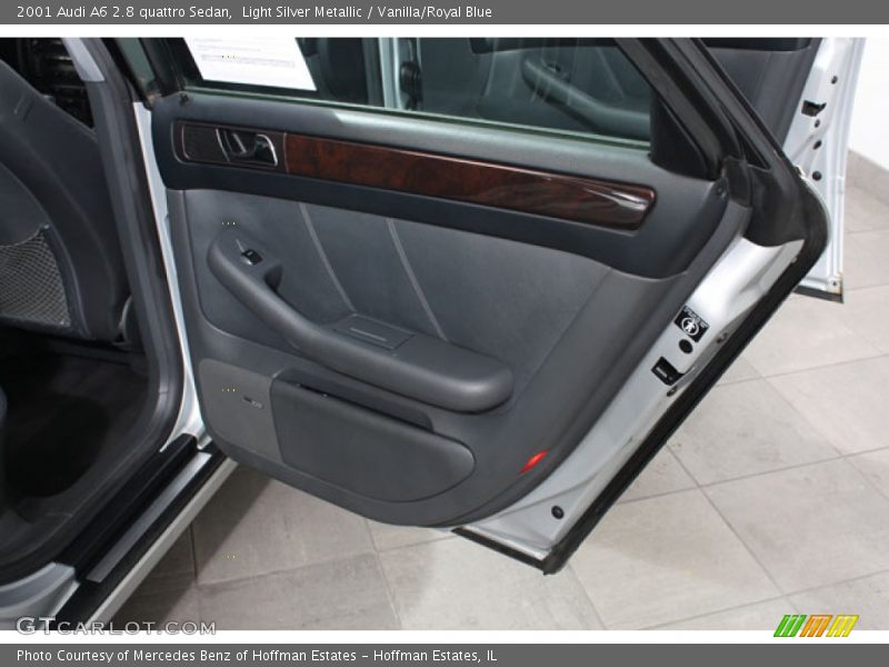 Light Silver Metallic / Vanilla/Royal Blue 2001 Audi A6 2.8 quattro Sedan