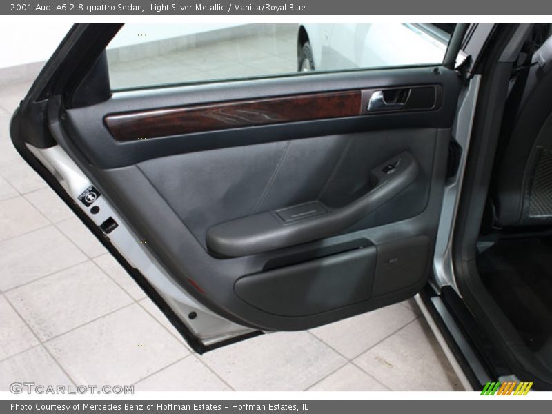 Light Silver Metallic / Vanilla/Royal Blue 2001 Audi A6 2.8 quattro Sedan