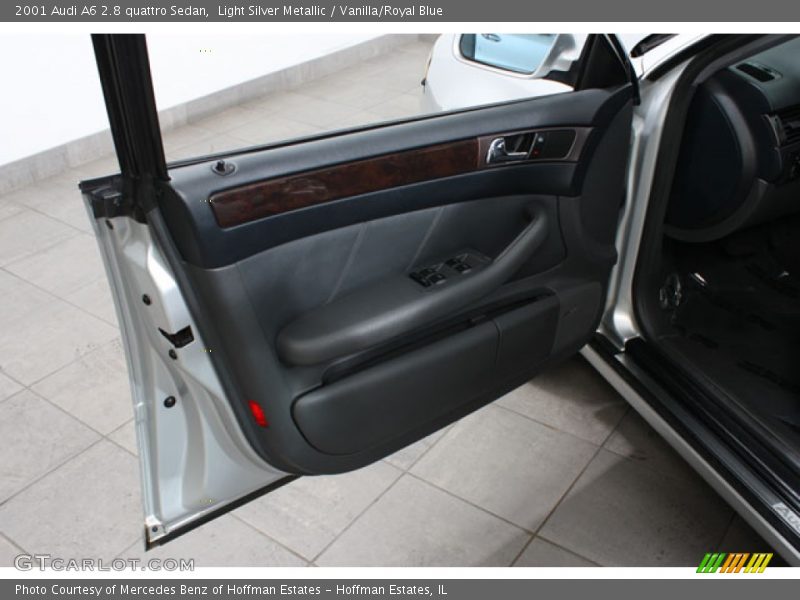 Light Silver Metallic / Vanilla/Royal Blue 2001 Audi A6 2.8 quattro Sedan