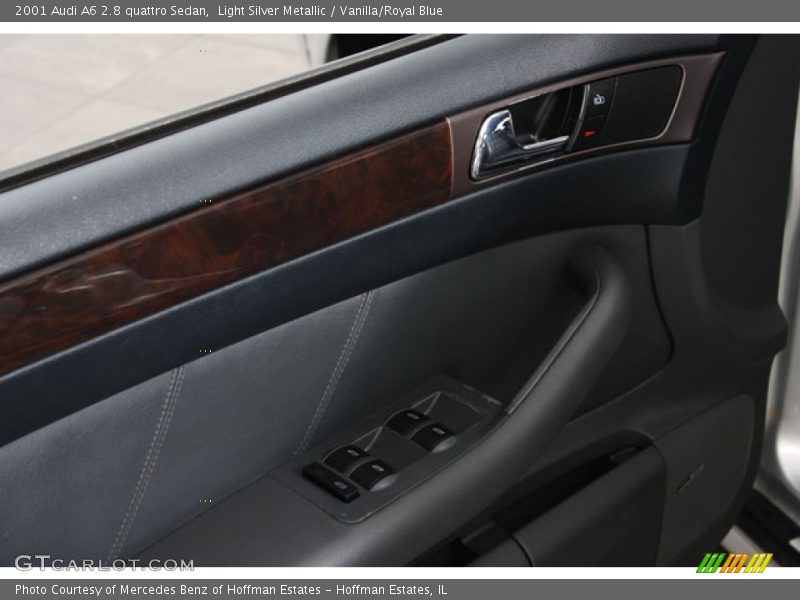Light Silver Metallic / Vanilla/Royal Blue 2001 Audi A6 2.8 quattro Sedan