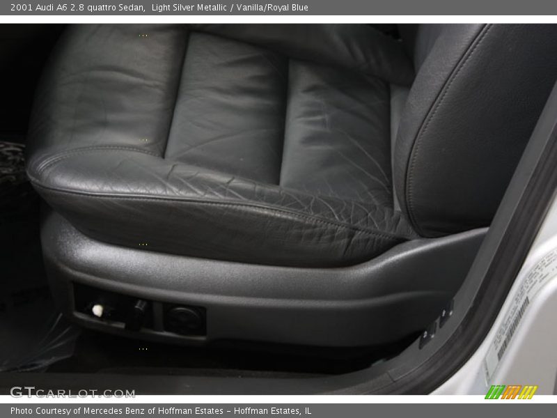 Light Silver Metallic / Vanilla/Royal Blue 2001 Audi A6 2.8 quattro Sedan