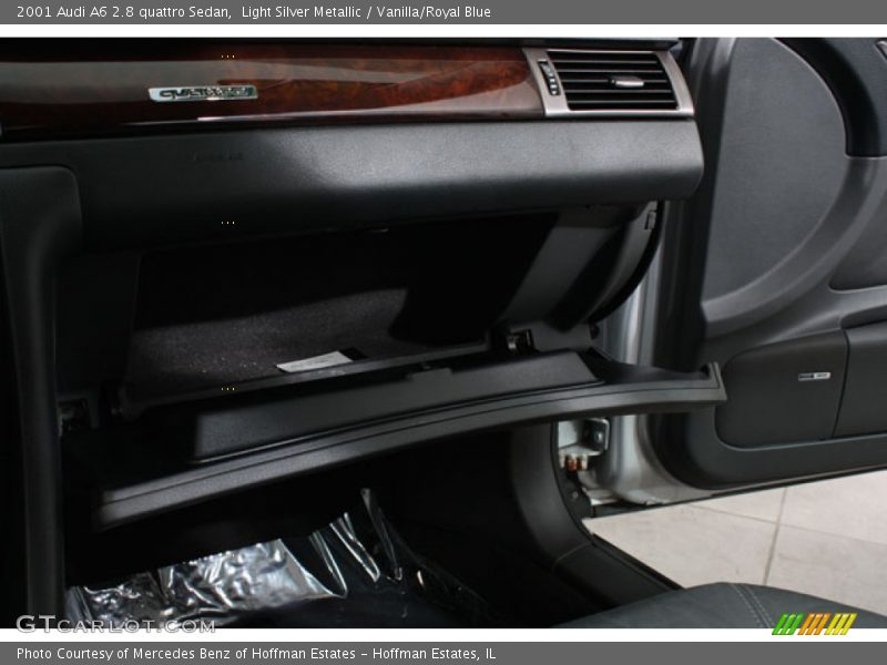 Light Silver Metallic / Vanilla/Royal Blue 2001 Audi A6 2.8 quattro Sedan