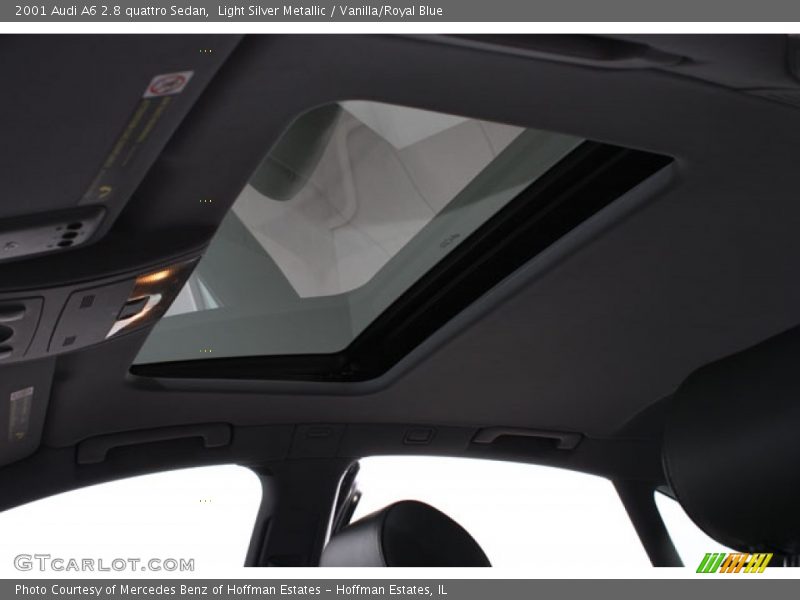 Light Silver Metallic / Vanilla/Royal Blue 2001 Audi A6 2.8 quattro Sedan