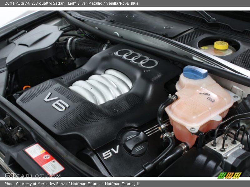 Light Silver Metallic / Vanilla/Royal Blue 2001 Audi A6 2.8 quattro Sedan