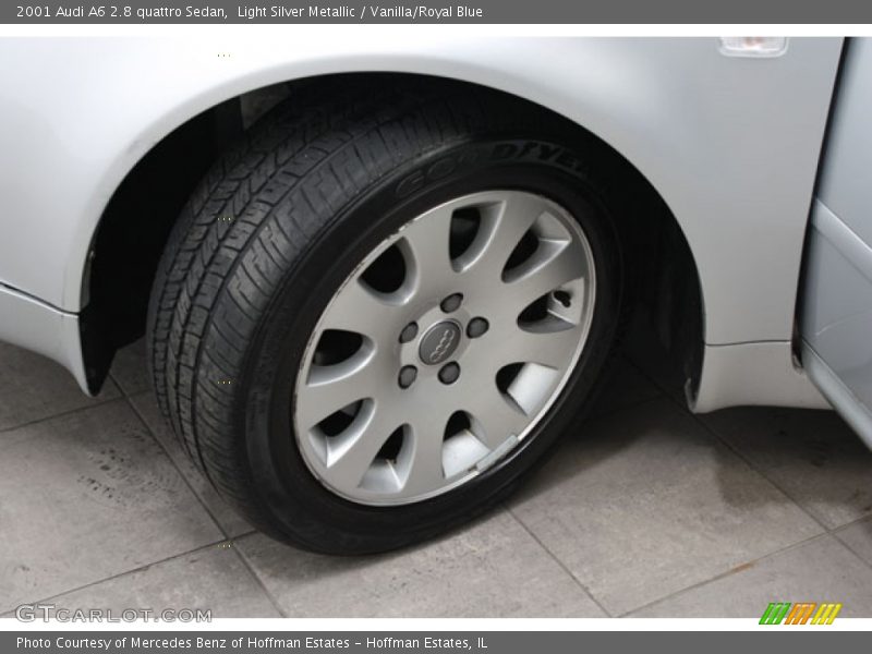 Light Silver Metallic / Vanilla/Royal Blue 2001 Audi A6 2.8 quattro Sedan