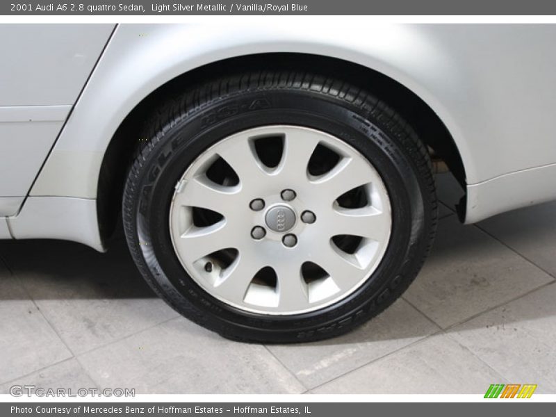 Light Silver Metallic / Vanilla/Royal Blue 2001 Audi A6 2.8 quattro Sedan