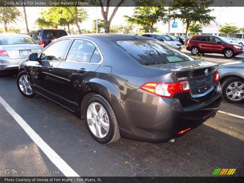 Grigio Metallic / Ebony 2009 Acura TSX Sedan