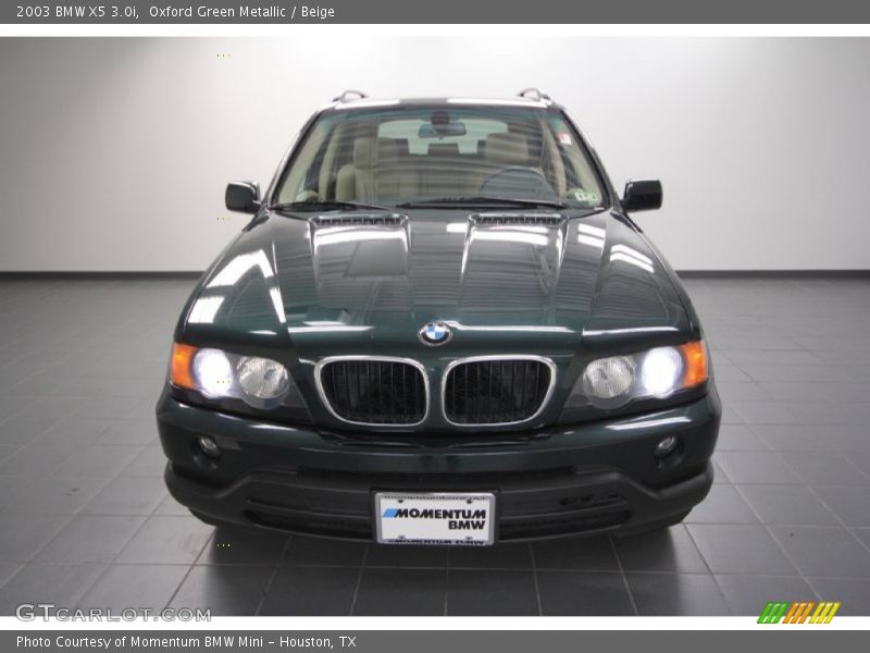 Oxford Green Metallic / Beige 2003 BMW X5 3.0i