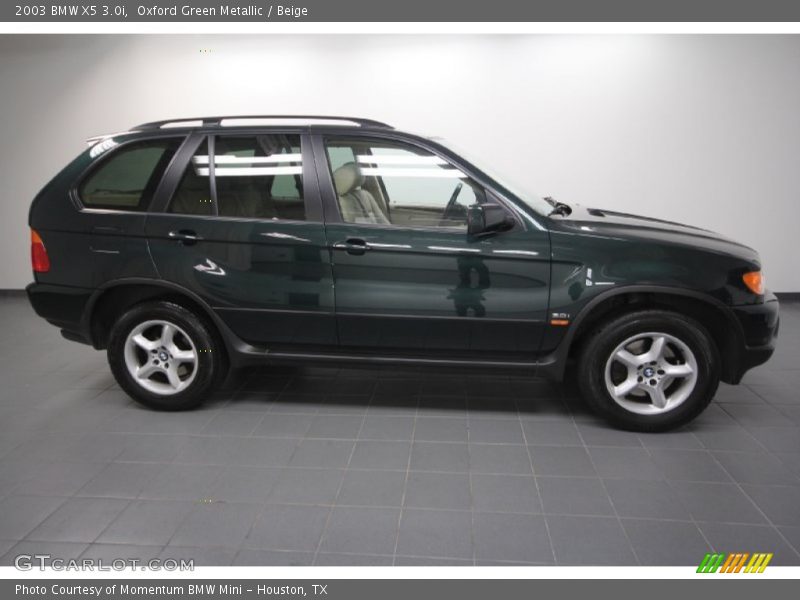 Oxford Green Metallic / Beige 2003 BMW X5 3.0i