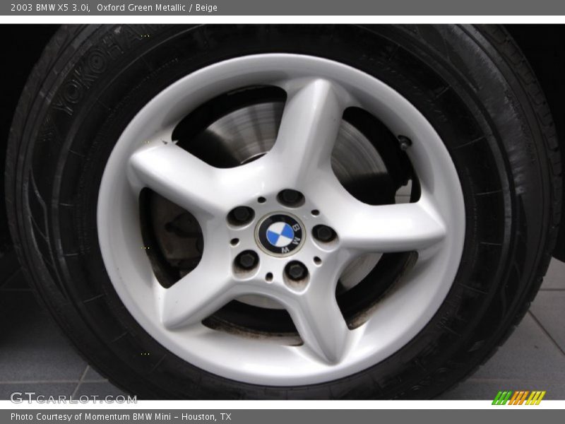 Oxford Green Metallic / Beige 2003 BMW X5 3.0i