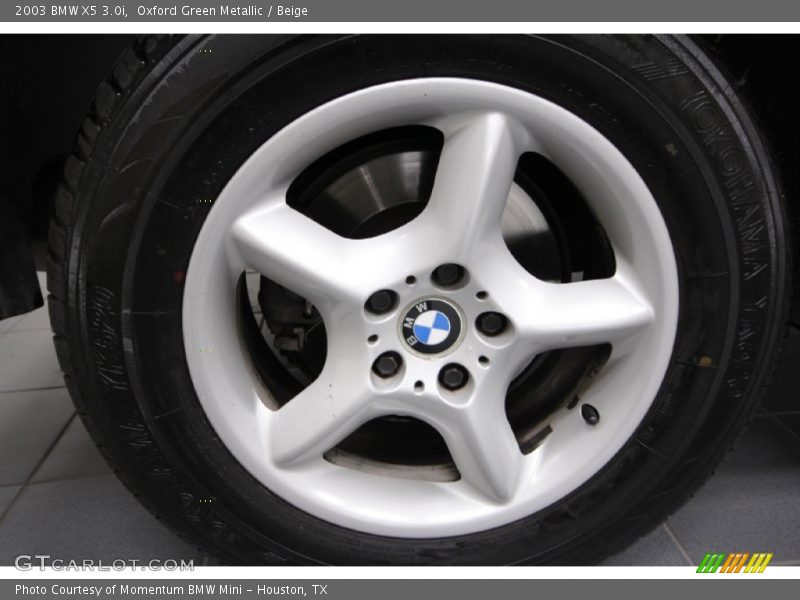 Oxford Green Metallic / Beige 2003 BMW X5 3.0i