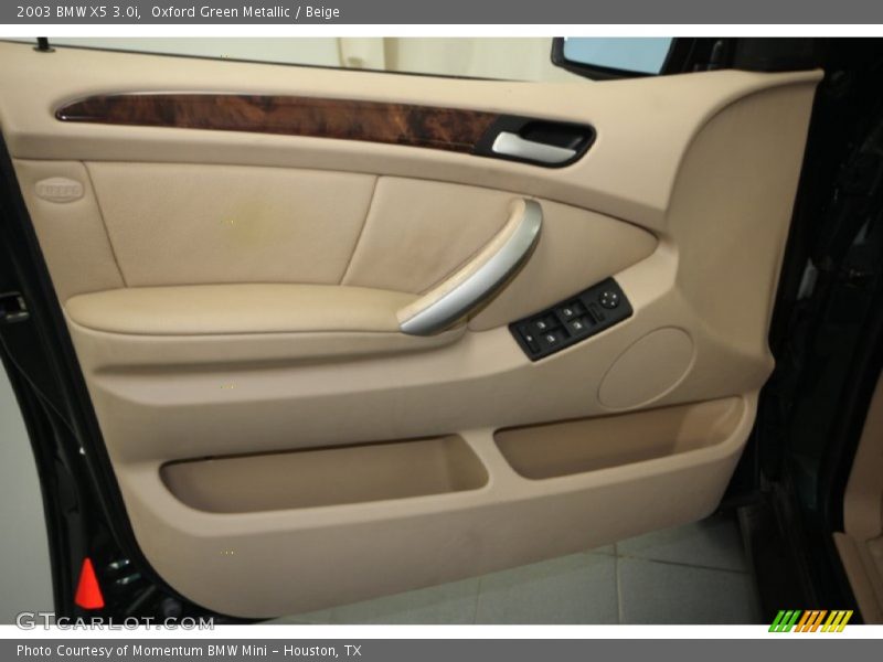 Oxford Green Metallic / Beige 2003 BMW X5 3.0i