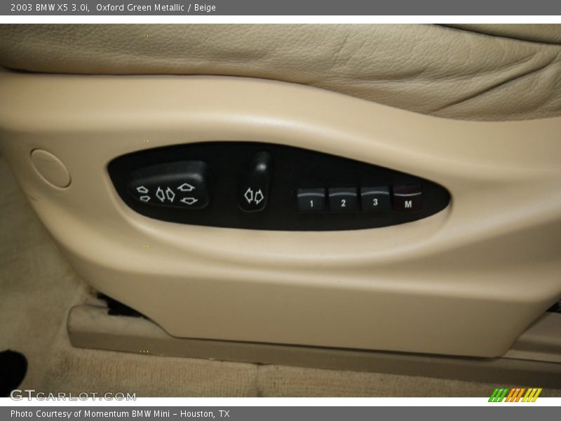 Oxford Green Metallic / Beige 2003 BMW X5 3.0i