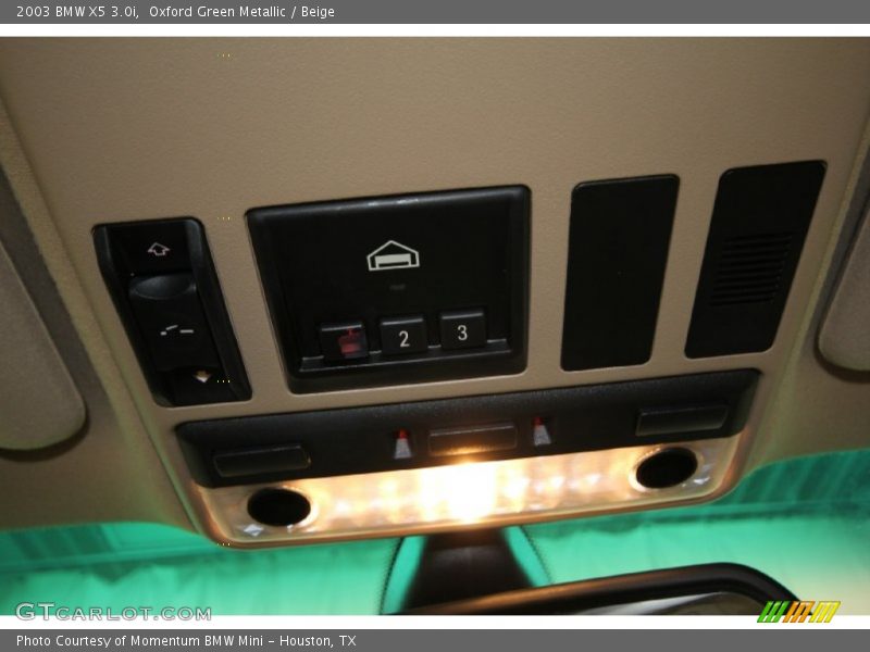 Oxford Green Metallic / Beige 2003 BMW X5 3.0i