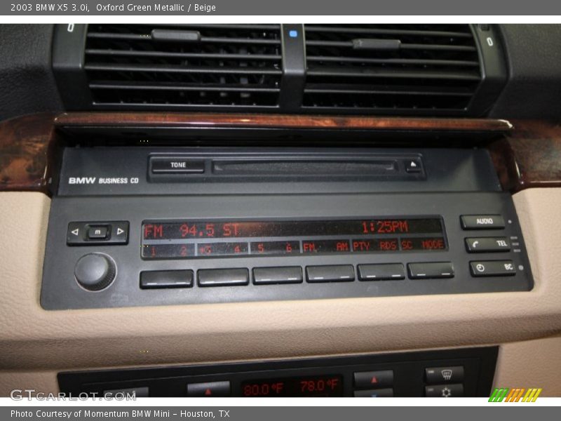 Oxford Green Metallic / Beige 2003 BMW X5 3.0i