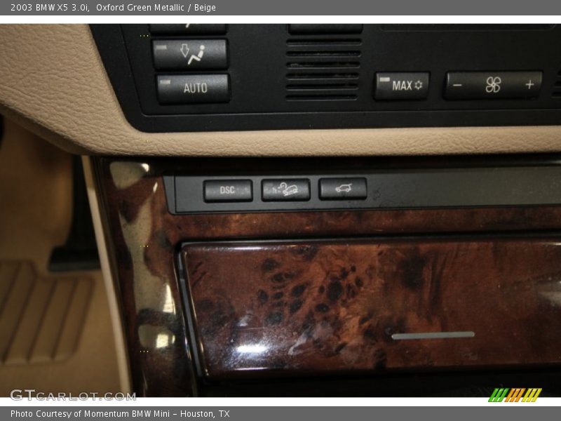 Oxford Green Metallic / Beige 2003 BMW X5 3.0i