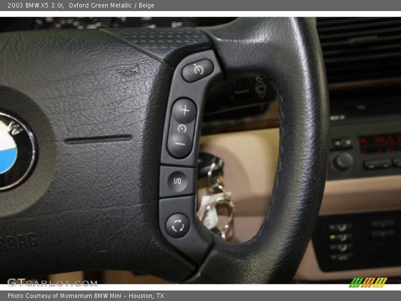 Oxford Green Metallic / Beige 2003 BMW X5 3.0i