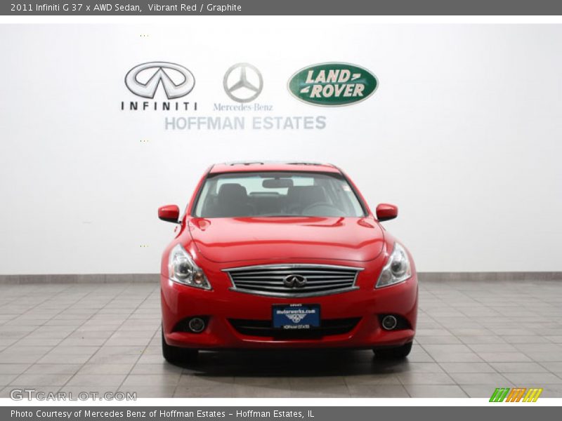 Vibrant Red / Graphite 2011 Infiniti G 37 x AWD Sedan