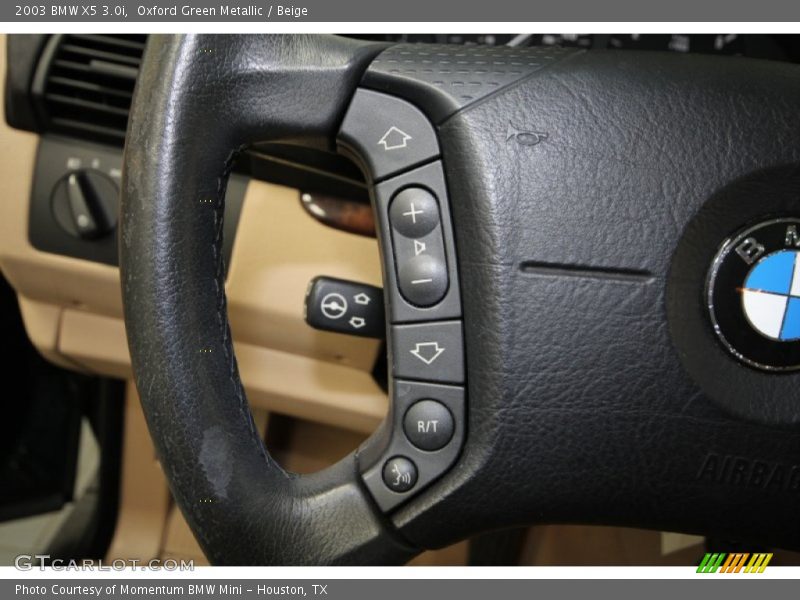 Oxford Green Metallic / Beige 2003 BMW X5 3.0i