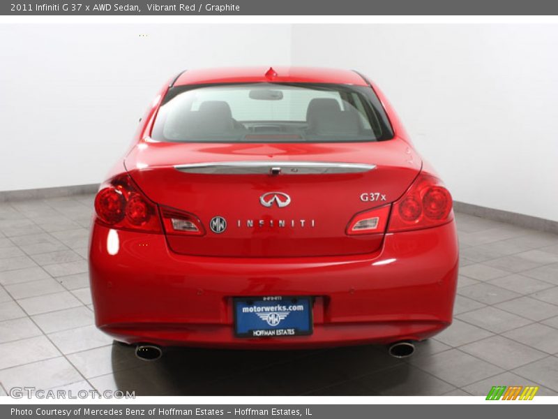 Vibrant Red / Graphite 2011 Infiniti G 37 x AWD Sedan