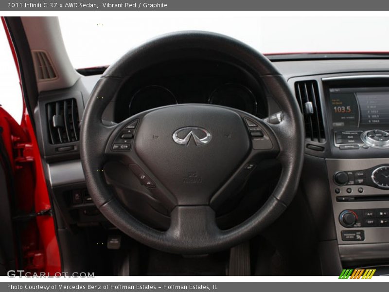 Vibrant Red / Graphite 2011 Infiniti G 37 x AWD Sedan