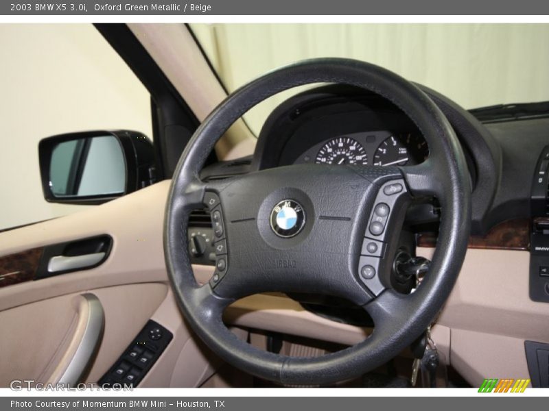 Oxford Green Metallic / Beige 2003 BMW X5 3.0i