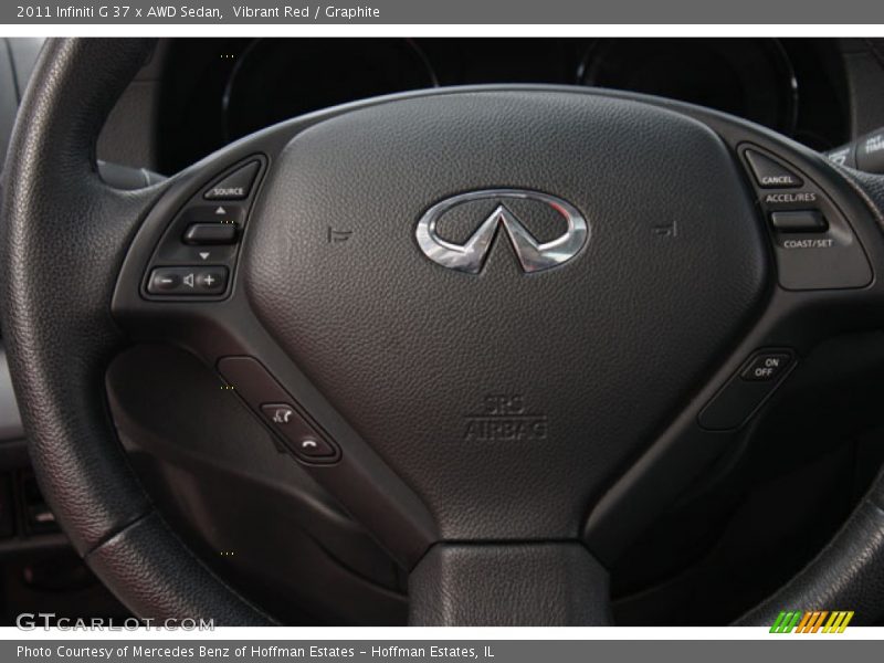 Vibrant Red / Graphite 2011 Infiniti G 37 x AWD Sedan