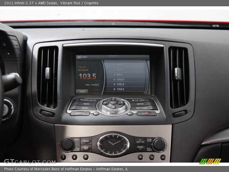 Vibrant Red / Graphite 2011 Infiniti G 37 x AWD Sedan