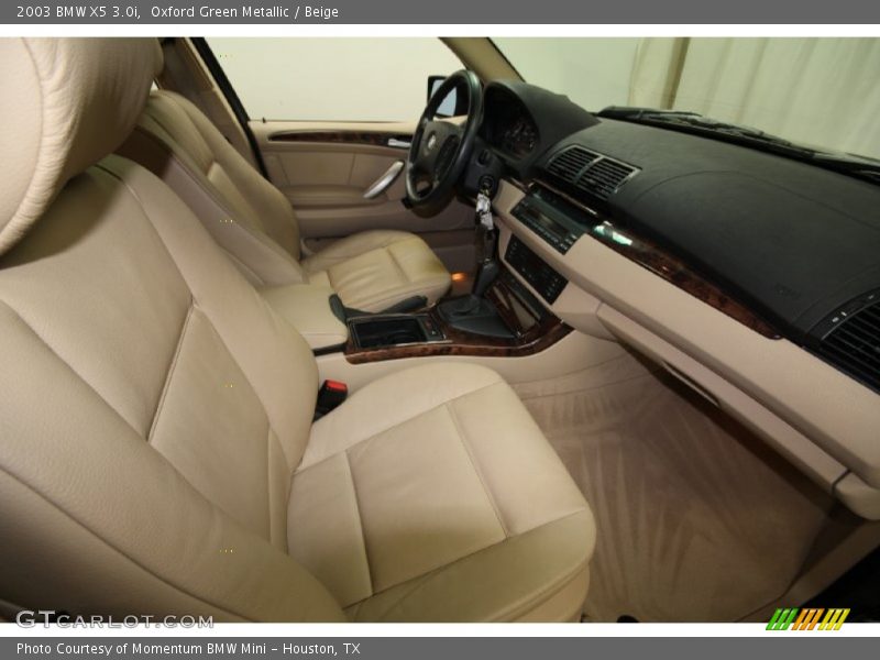Oxford Green Metallic / Beige 2003 BMW X5 3.0i