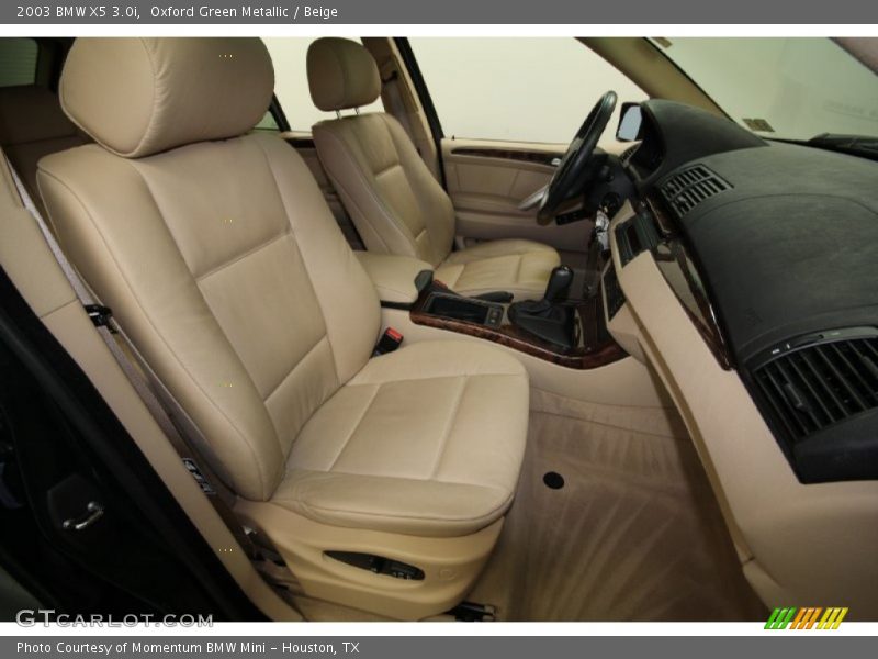Oxford Green Metallic / Beige 2003 BMW X5 3.0i