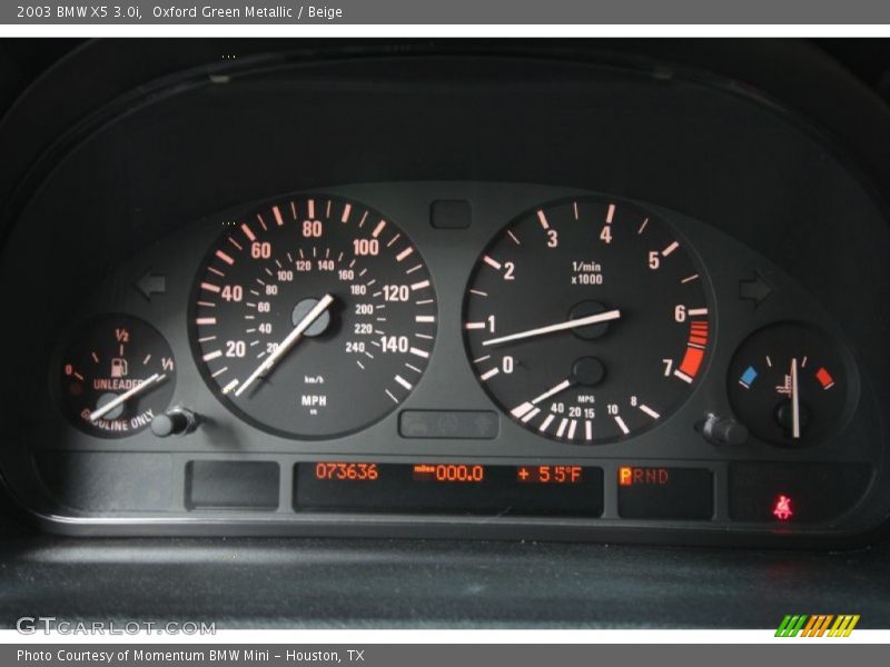 Oxford Green Metallic / Beige 2003 BMW X5 3.0i