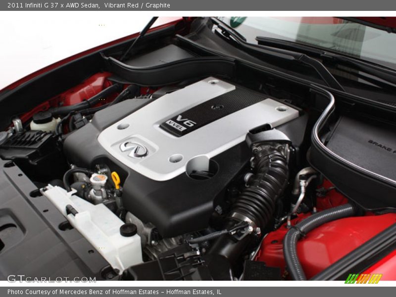 Vibrant Red / Graphite 2011 Infiniti G 37 x AWD Sedan