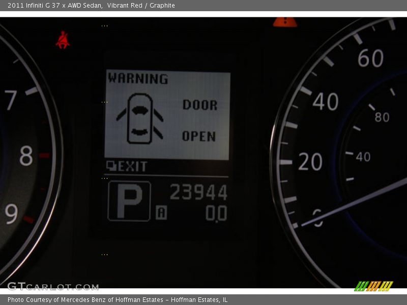 Vibrant Red / Graphite 2011 Infiniti G 37 x AWD Sedan