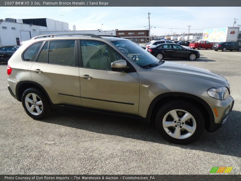 Platinum Bronze Metallic / Sand Beige 2007 BMW X5 3.0si
