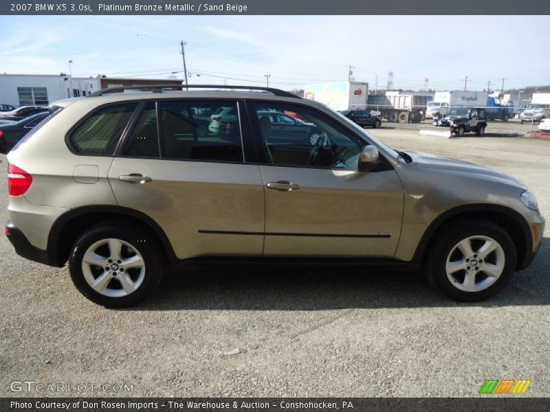 Platinum Bronze Metallic / Sand Beige 2007 BMW X5 3.0si