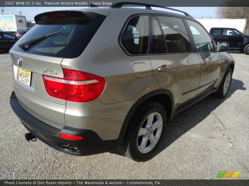 Platinum Bronze Metallic / Sand Beige 2007 BMW X5 3.0si
