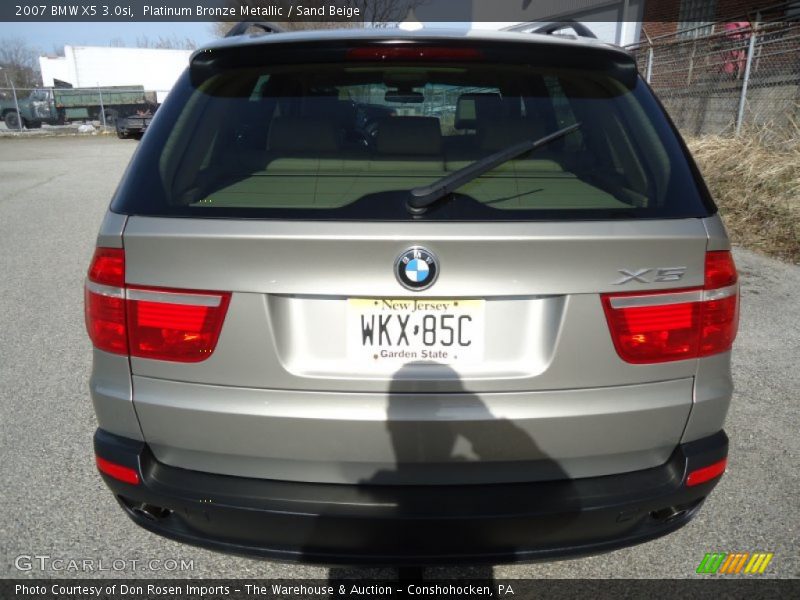 Platinum Bronze Metallic / Sand Beige 2007 BMW X5 3.0si