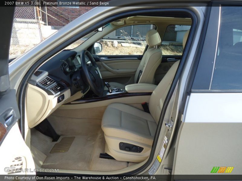 Platinum Bronze Metallic / Sand Beige 2007 BMW X5 3.0si