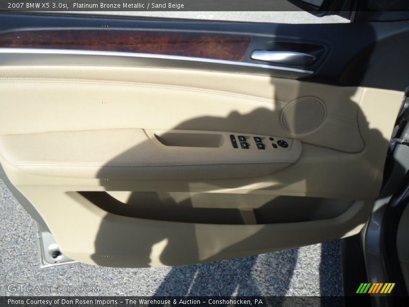 Platinum Bronze Metallic / Sand Beige 2007 BMW X5 3.0si