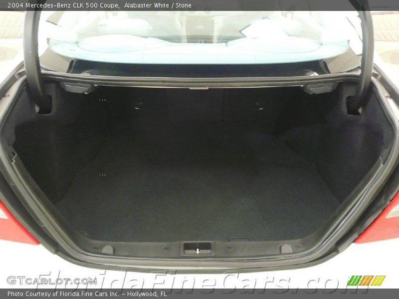 Alabaster White / Stone 2004 Mercedes-Benz CLK 500 Coupe