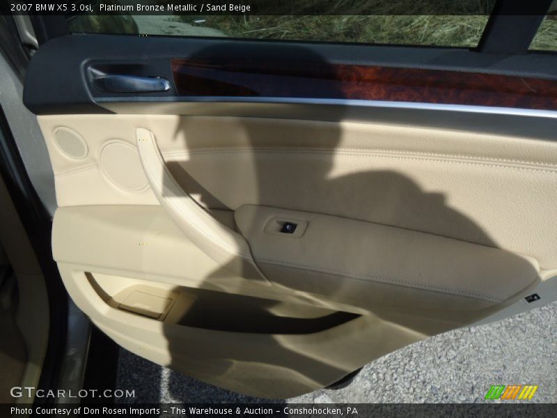 Platinum Bronze Metallic / Sand Beige 2007 BMW X5 3.0si