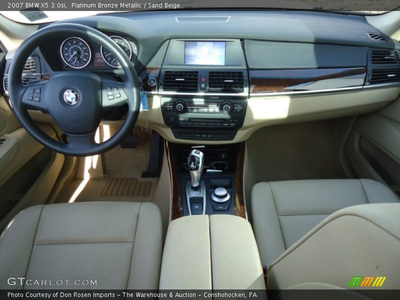 Platinum Bronze Metallic / Sand Beige 2007 BMW X5 3.0si