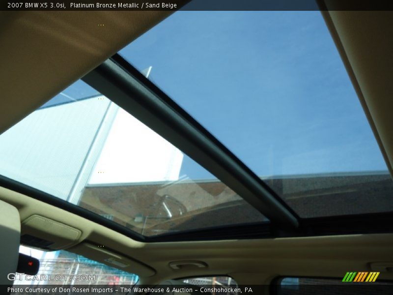 Platinum Bronze Metallic / Sand Beige 2007 BMW X5 3.0si