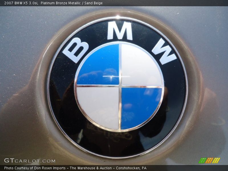 Platinum Bronze Metallic / Sand Beige 2007 BMW X5 3.0si