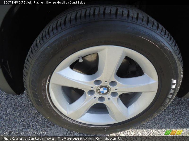 Platinum Bronze Metallic / Sand Beige 2007 BMW X5 3.0si