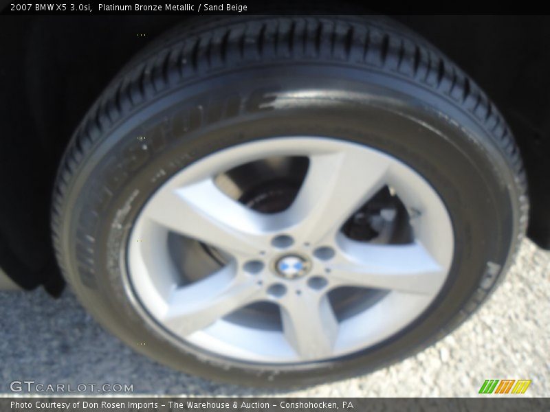 Platinum Bronze Metallic / Sand Beige 2007 BMW X5 3.0si