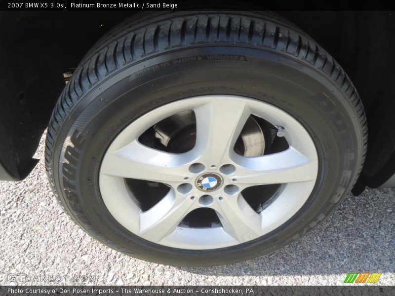 Platinum Bronze Metallic / Sand Beige 2007 BMW X5 3.0si