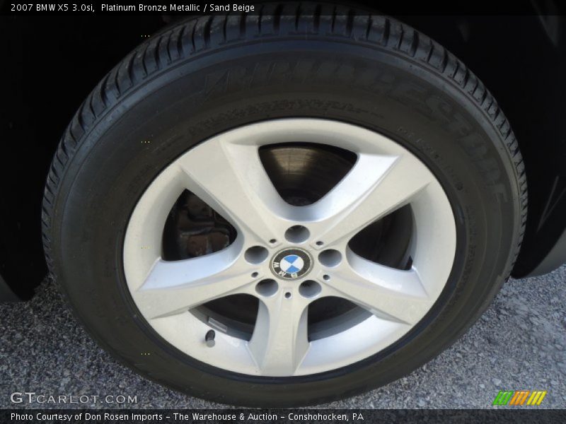 Platinum Bronze Metallic / Sand Beige 2007 BMW X5 3.0si