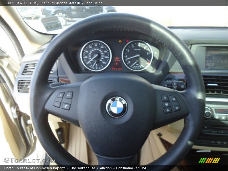 Platinum Bronze Metallic / Sand Beige 2007 BMW X5 3.0si