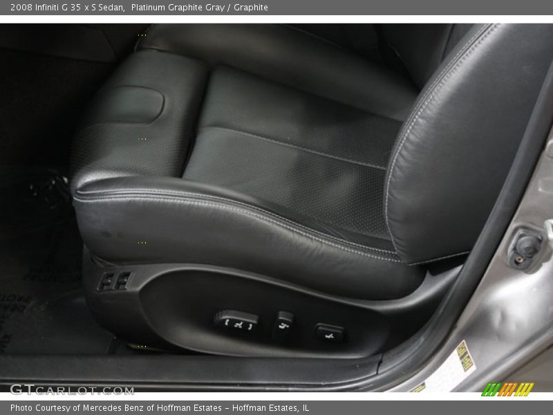 Platinum Graphite Gray / Graphite 2008 Infiniti G 35 x S Sedan